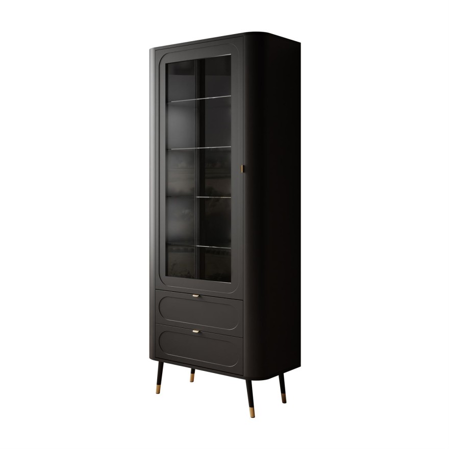 Przeszklona witryna SHADOW z półkami