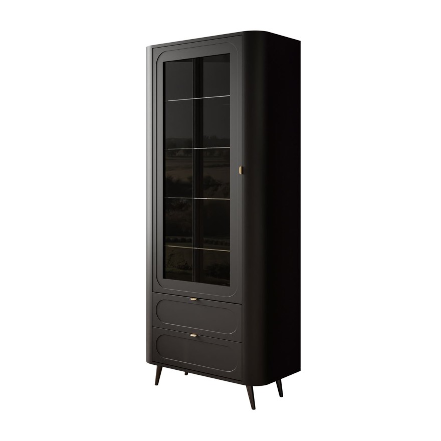 Przeszklona witryna SHADOW II z półkami