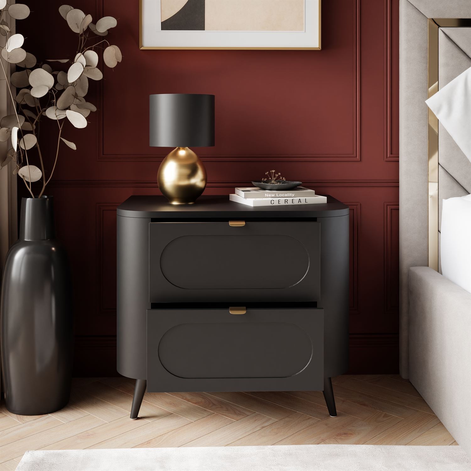 Szafka nocna SHADOW II 2S z szufladami