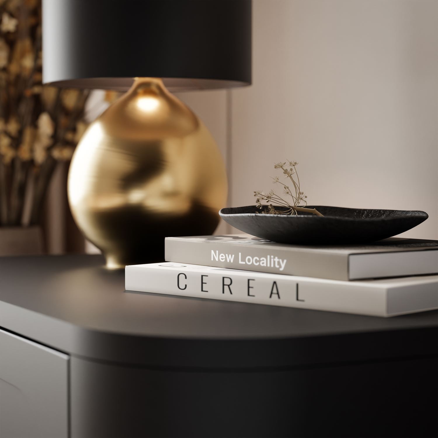 Szafka nocna SHADOW 2S na wysokich nóżkach