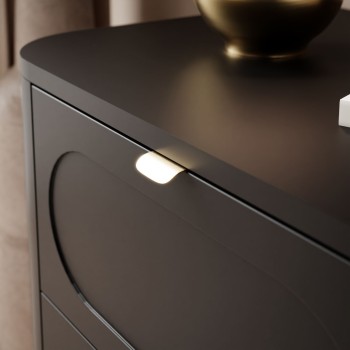 Szafka nocna SHADOW 2S na wysokich nóżkach