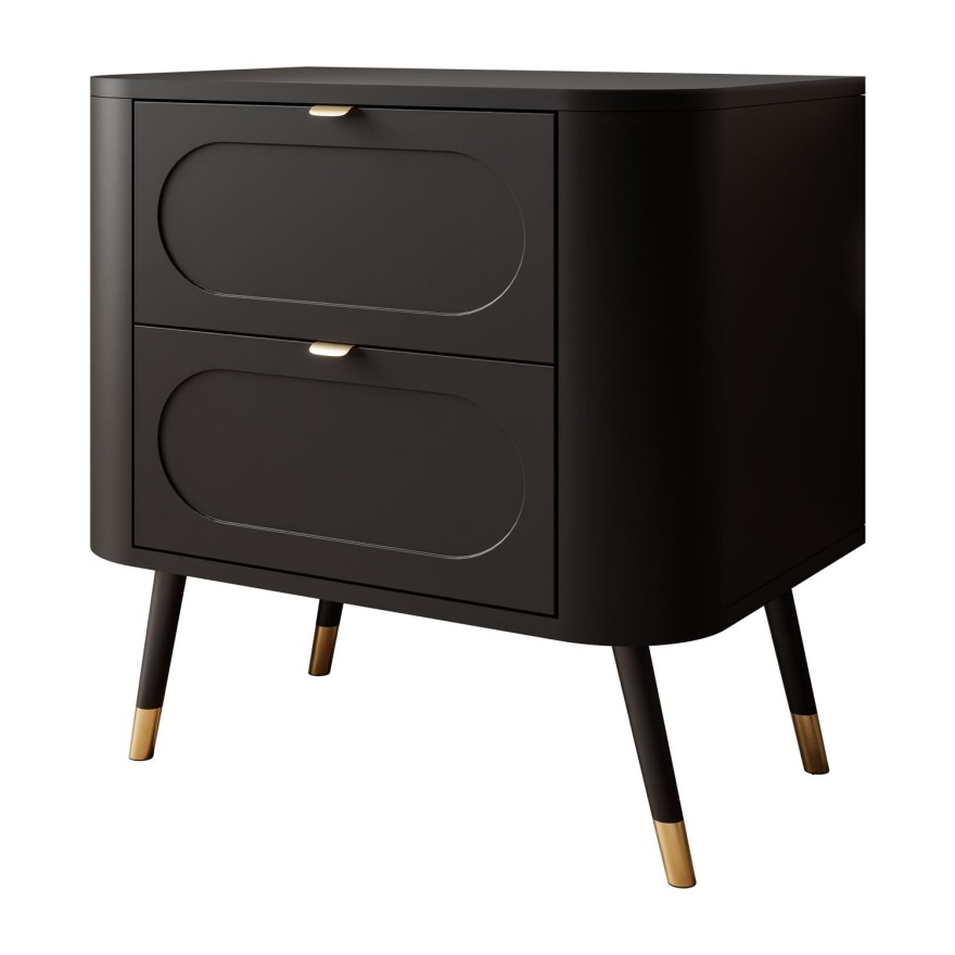 Szafka nocna SHADOW 2S na wysokich nóżkach