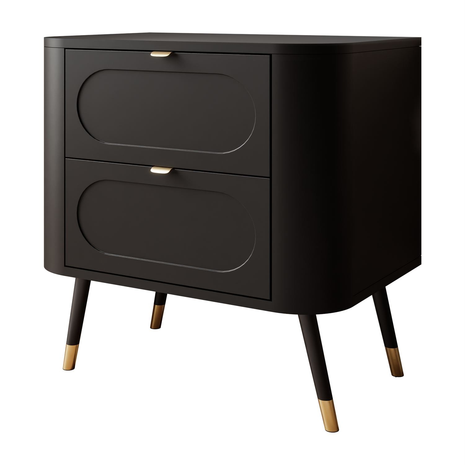 Szafka nocna SHADOW 2S na wysokich nóżkach