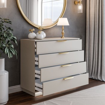 Komoda LINA KASZMIR 95 z oświetleniem LED na cokole