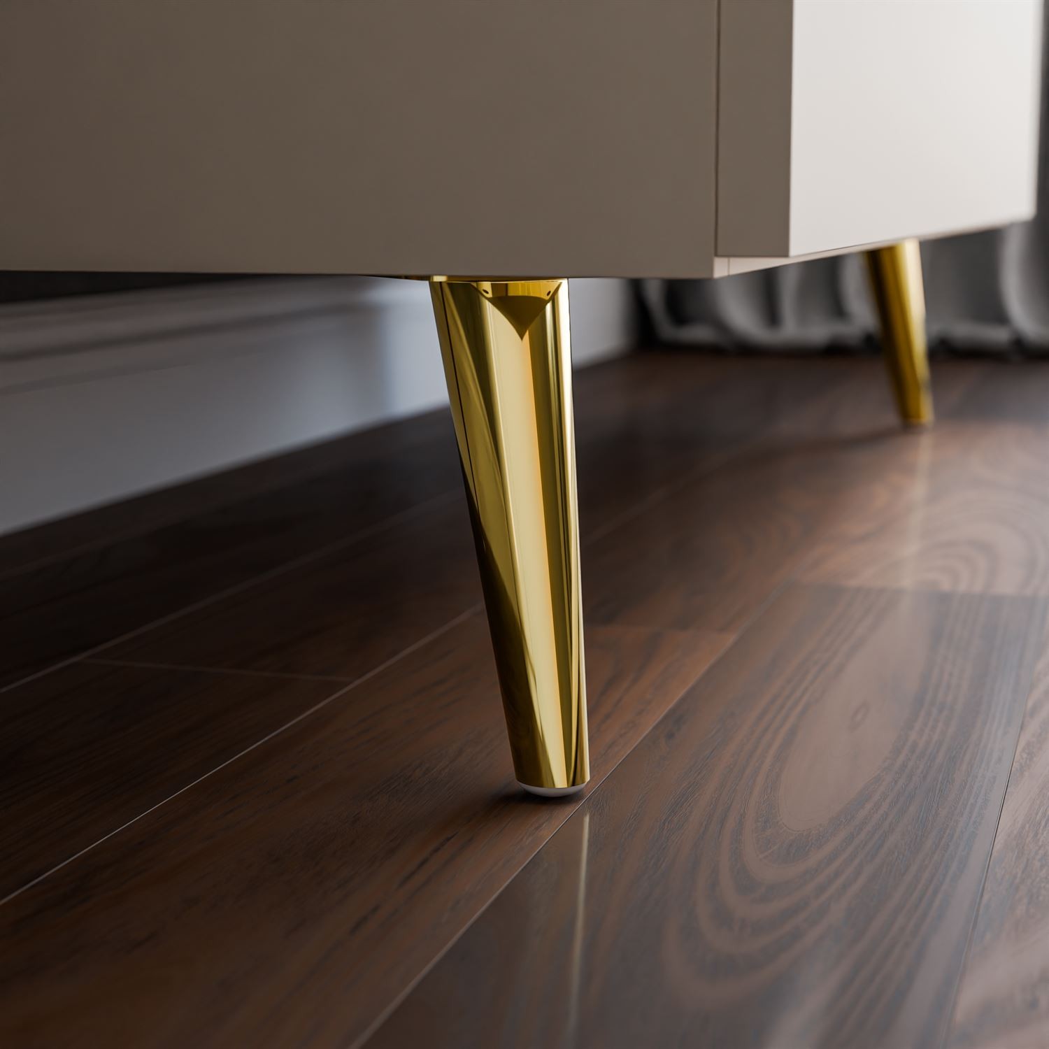 Komoda LINA KASZMIR 95 LED na wysokich nóżkach