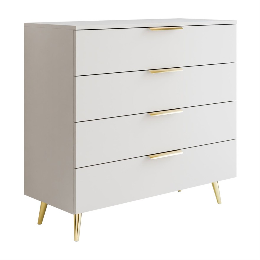 Komoda LINA KASZMIR 95 LED na wysokich nóżkach