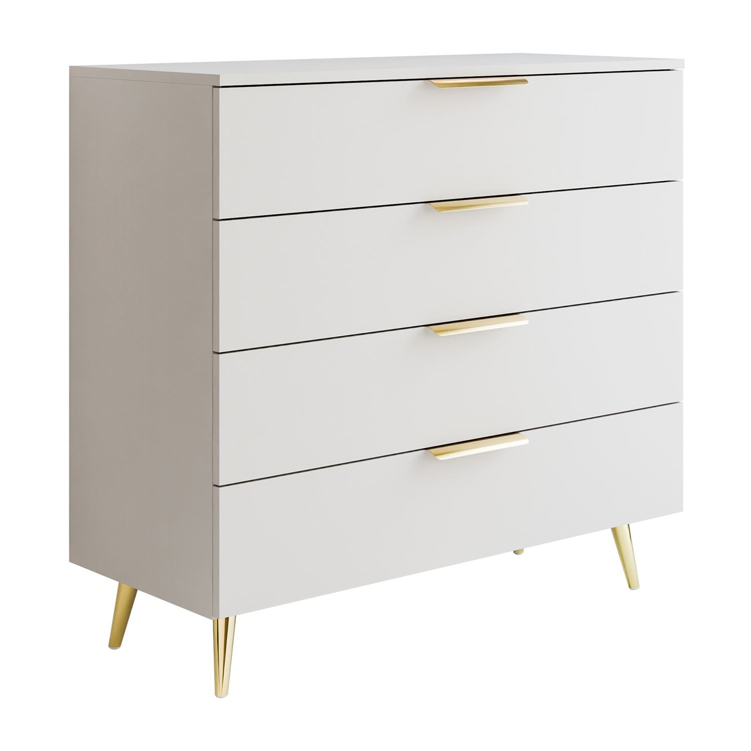 Komoda LINA KASZMIR 95 LED na wysokich nóżkach