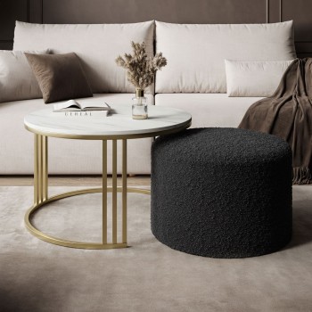 Stolik kawowy z pufą LORI...