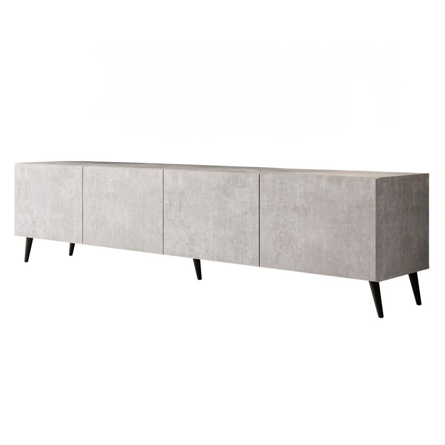 Szafka RTV COLGANTE BETON 200 cm na nóżkach