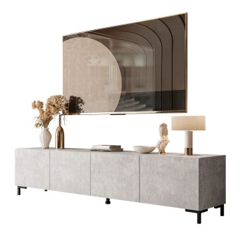 Szafka RTV COLGANTE BETON 200 cm na nóżkach