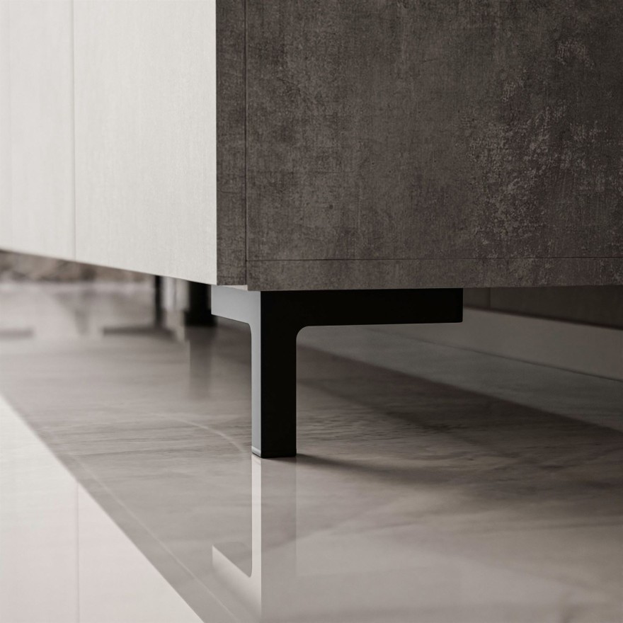 Szafka RTV COLGANTE BETON 200 cm na nóżkach