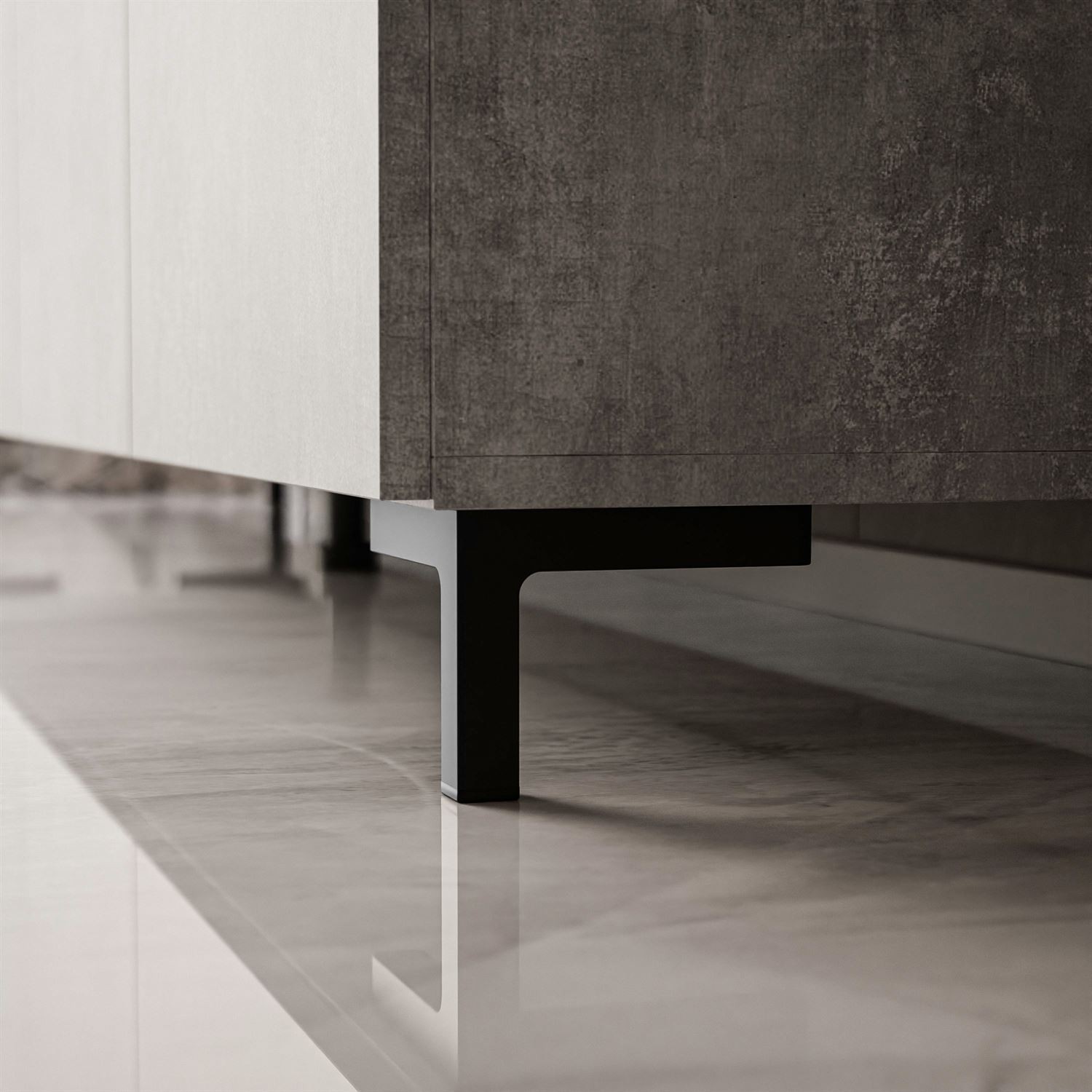 Szafka RTV COLGANTE BETON 200 cm na nóżkach