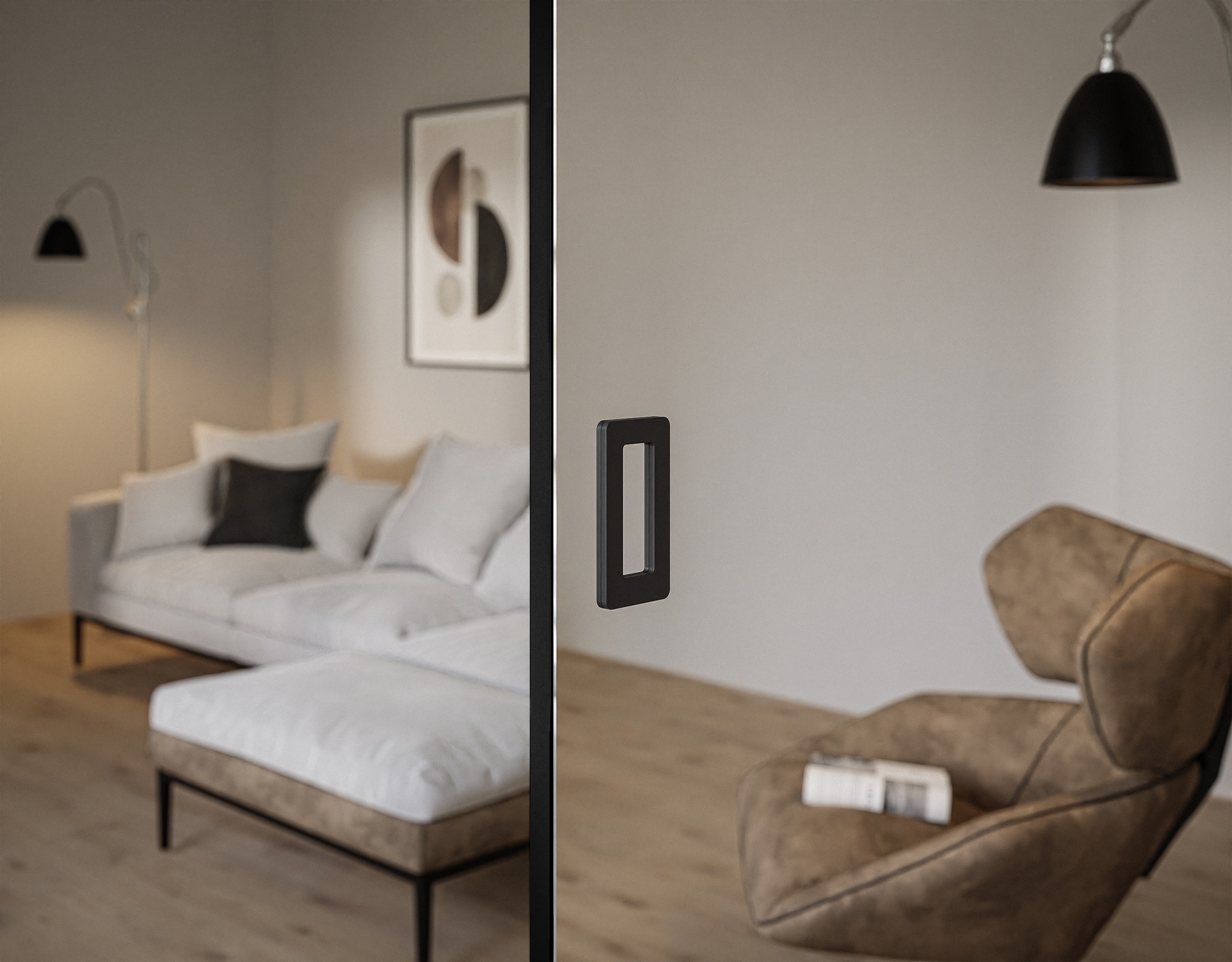 Drzwi przesuwne RICO II z lustrem