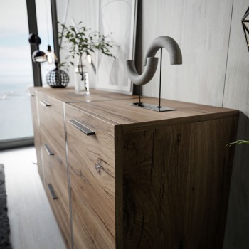 Komoda z szufladami ONYX LOFT na nóżkach