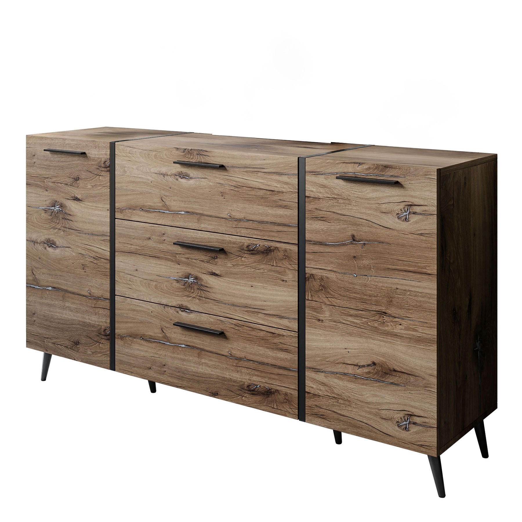 Komoda z szufladami ONYX LOFT na nóżkach