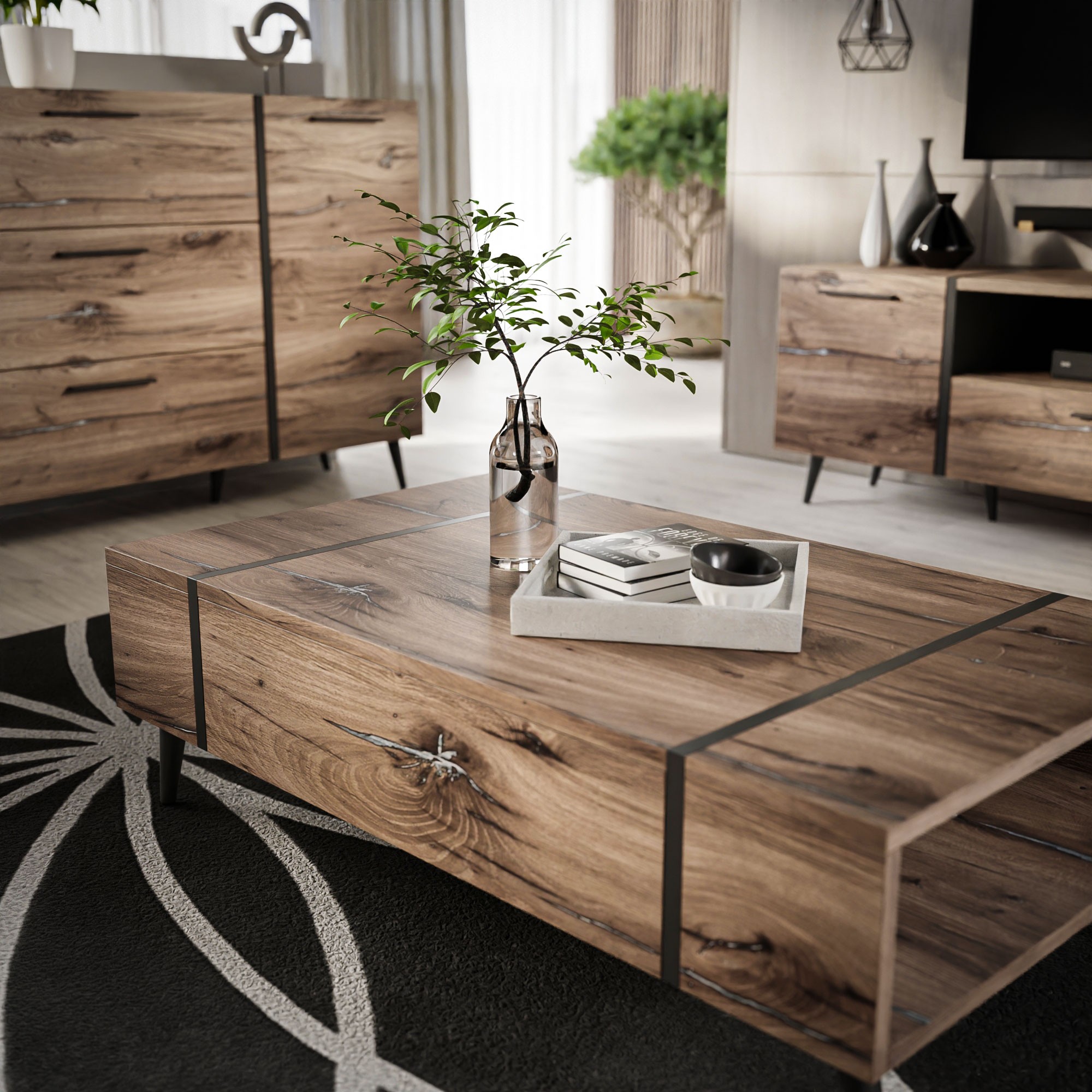 Zestaw mebli ONYX LOFT na nóżkach