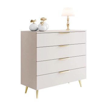 Komoda LINA KASZMIR 95 LED na wysokich nóżkach