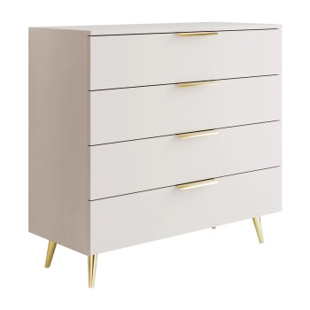 Komoda LINA KASZMIR 95 LED na wysokich nóżkach