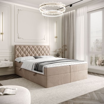 Łóżko kontynentalne INEZ z...