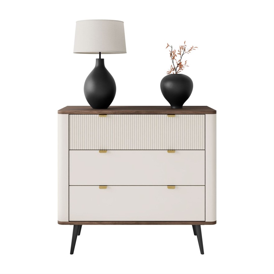 Komoda do salonu AUTUMN 3S na wysokich nóżkach