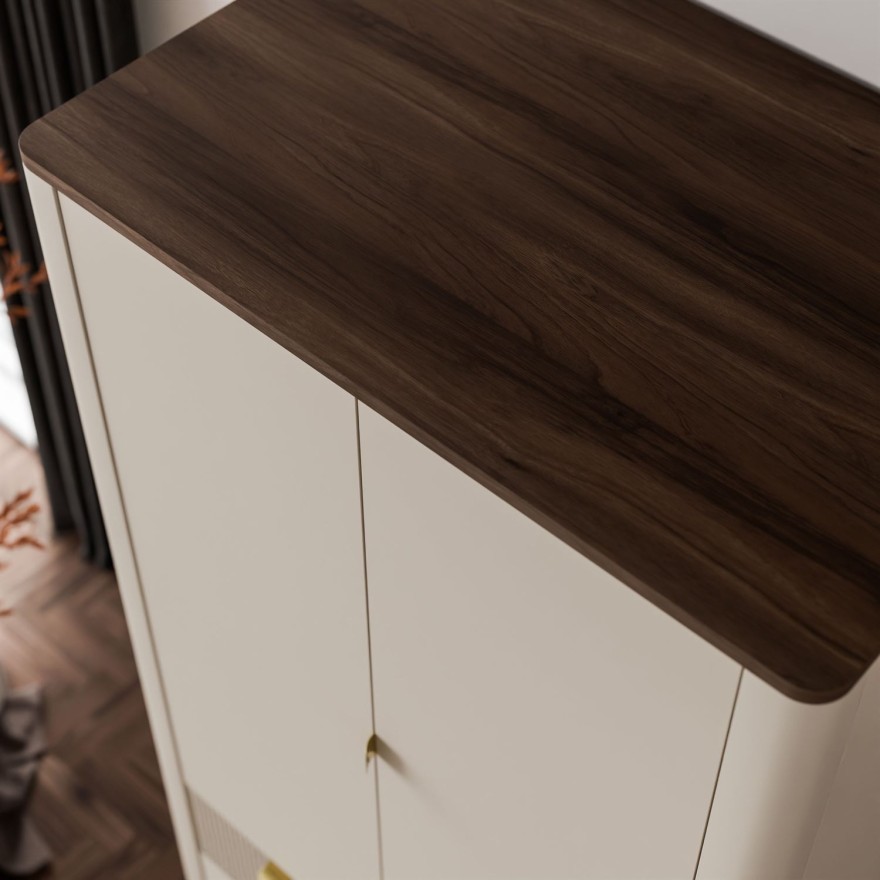 Dwudrzwiowa szafa AUTUMN 2D3S z szufladami