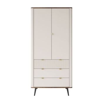 Dwudrzwiowa szafa AUTUMN 2D3S z szufladami