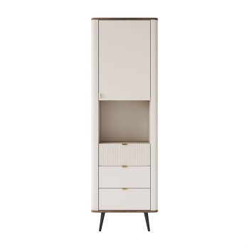 Wąski regał AUTUMN 1D3S z szufladami