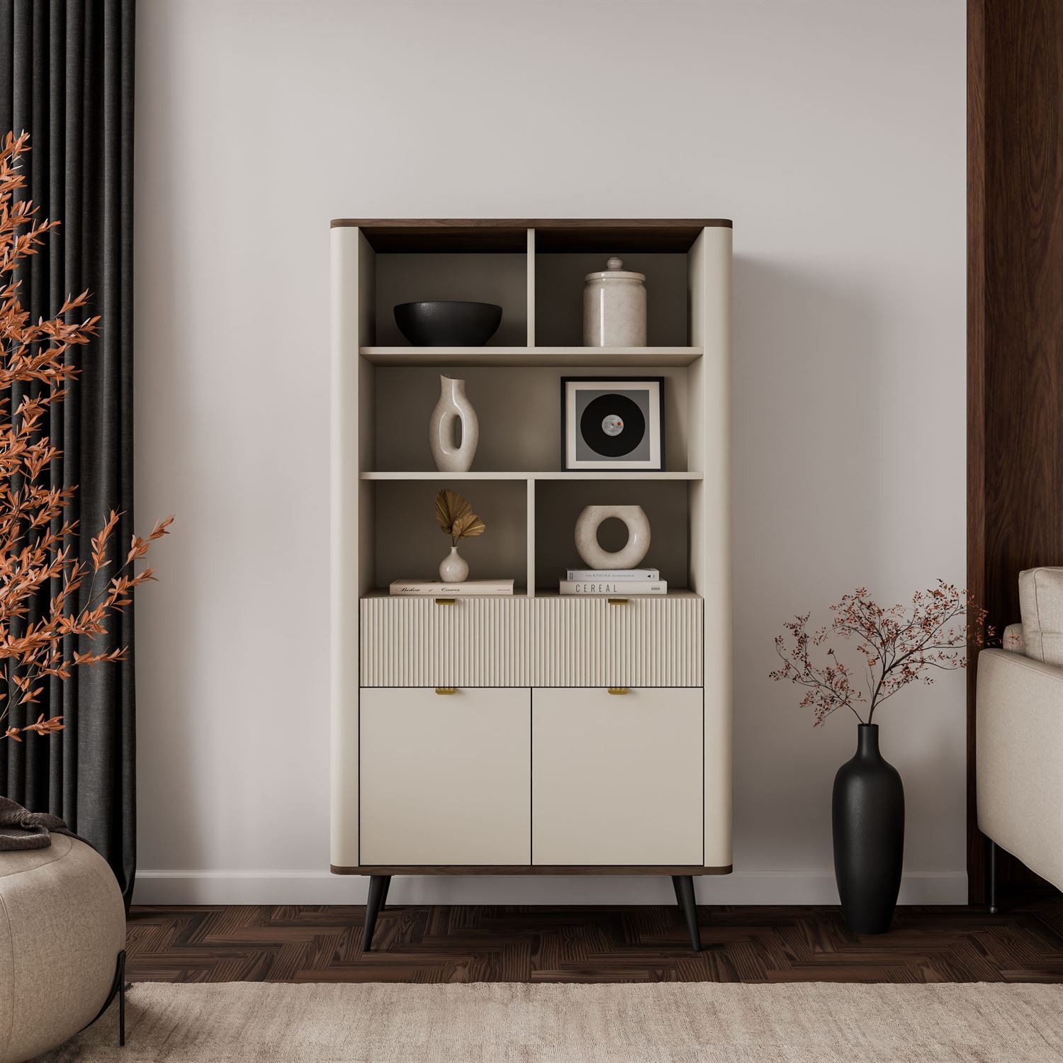 Regał AUTUMN 2D1S z szufladą