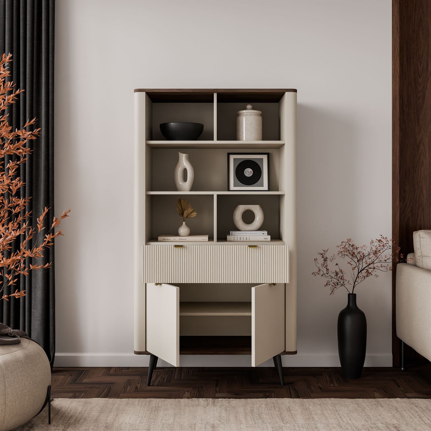 Regał AUTUMN 2D1S z szufladą