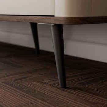 Komoda do sypialni AUTUMN 3D z ryflowanym frontem