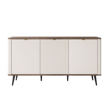 Komoda do sypialni AUTUMN 3D z ryflowanym frontem