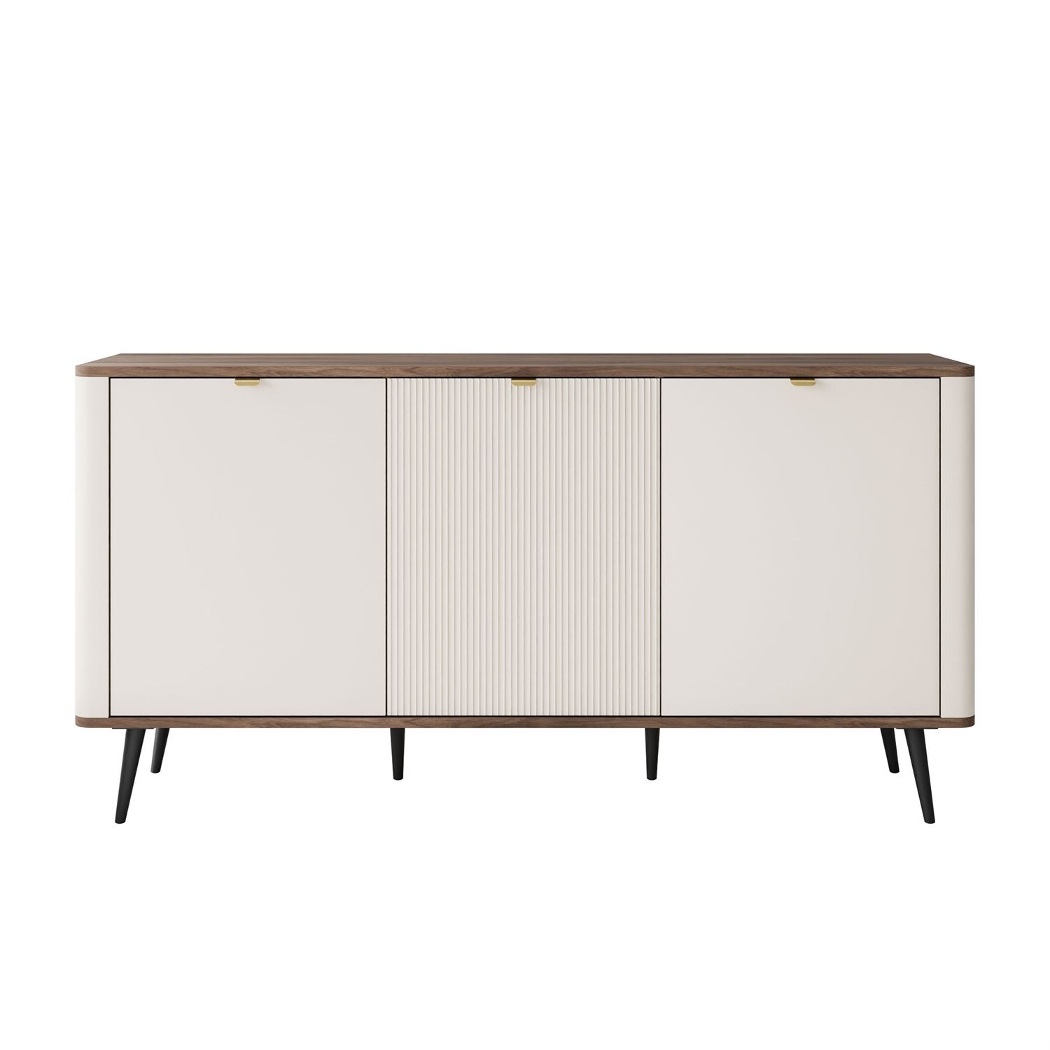 Komoda do sypialni AUTUMN 3D z ryflowanym frontem