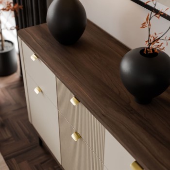 Komoda AUTUMN 3D3S na wysokich nóżkach