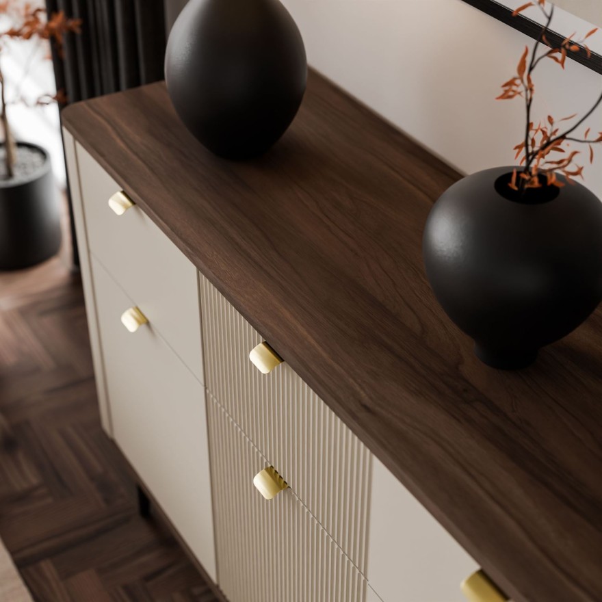 Komoda AUTUMN 3D3S na wysokich nóżkach