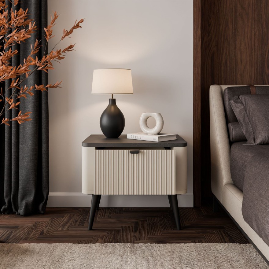 Stolik nocny AUTUMN na wysokich nóżkach