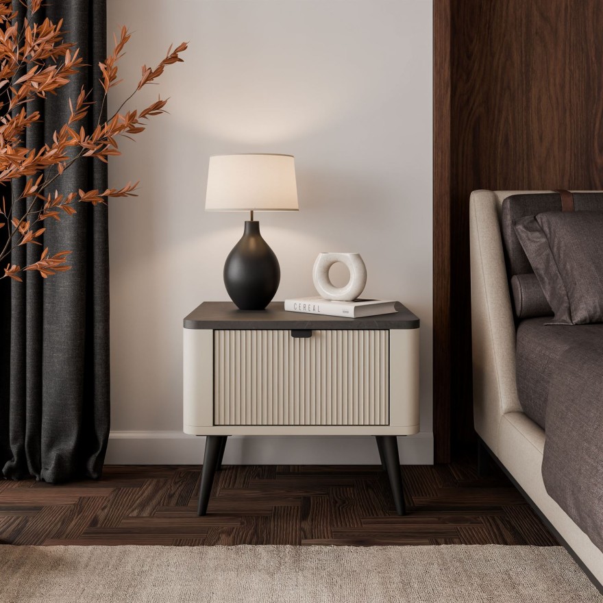 Stolik nocny AUTUMN na wysokich nóżkach