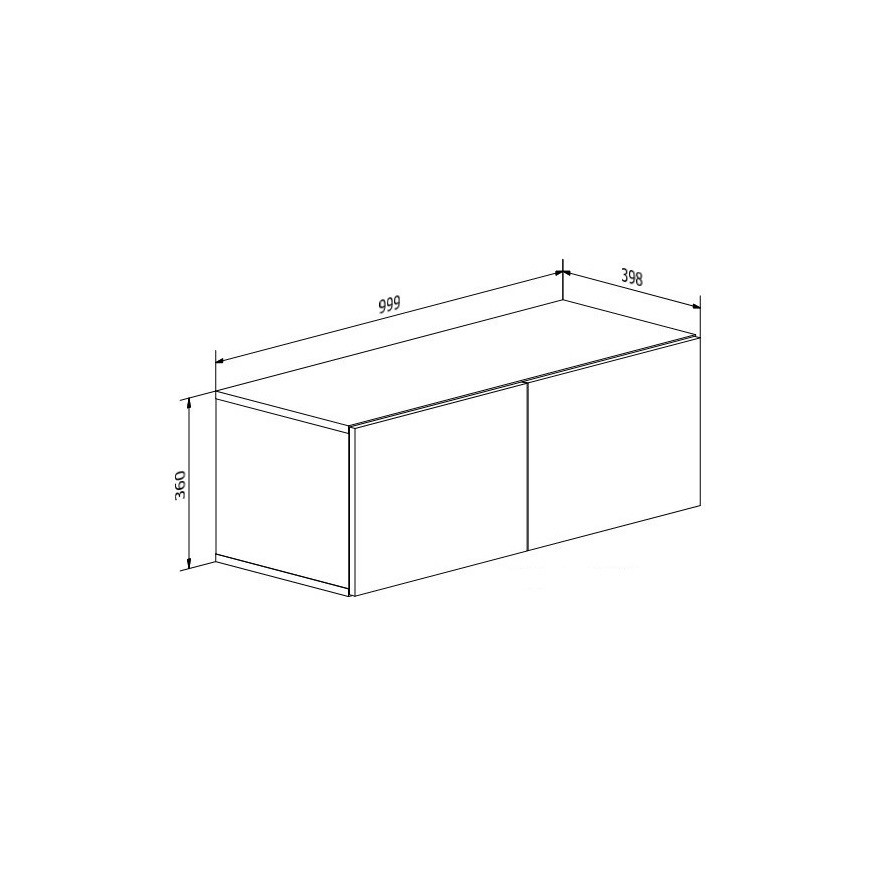 Meblościanka COLGANTE LED czarny połysk Meblościanka COLGANTE LED czarny połysk