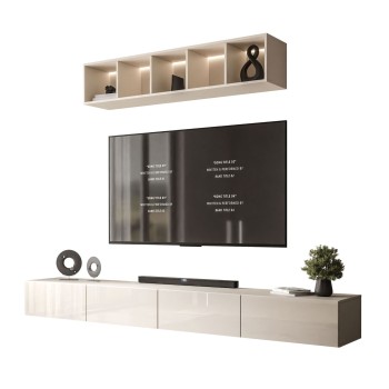 Wisząca meblościanka CARMEN III z otwartą półką