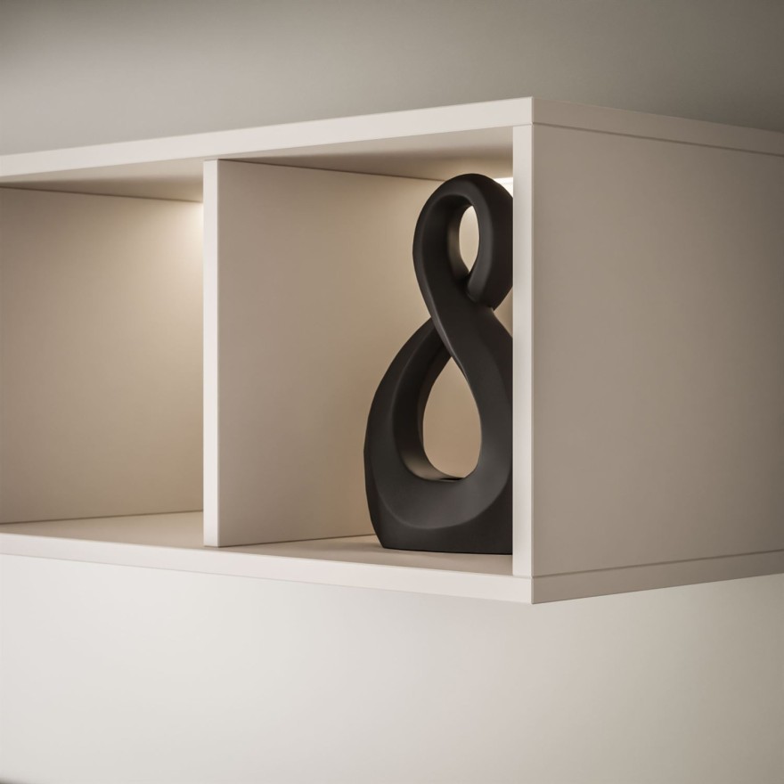 Półka wisząca CARMEN z oświetleniem LED