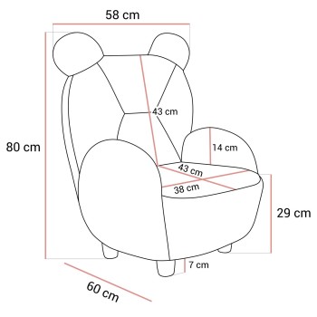 Fotelik MINNIE dla dzieci