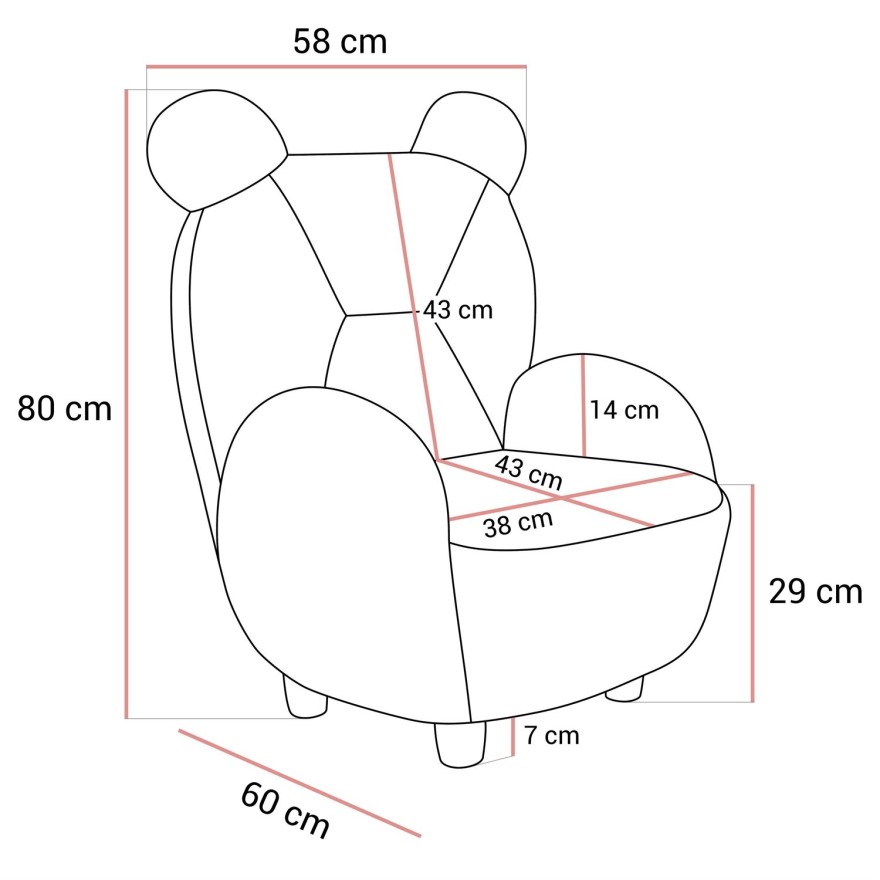 Fotelik MINNIE dla dzieci