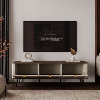 Szafka RTV AUTUMN 3D na wysokich nóżkach