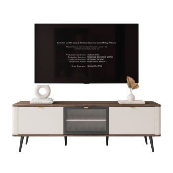 Szafka RTV AUTUMN 2D1W na wysokich nóżkach