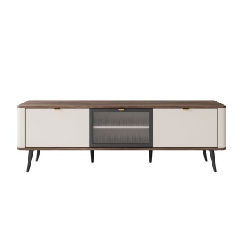 Szafka RTV AUTUMN 2D1W na wysokich nóżkach