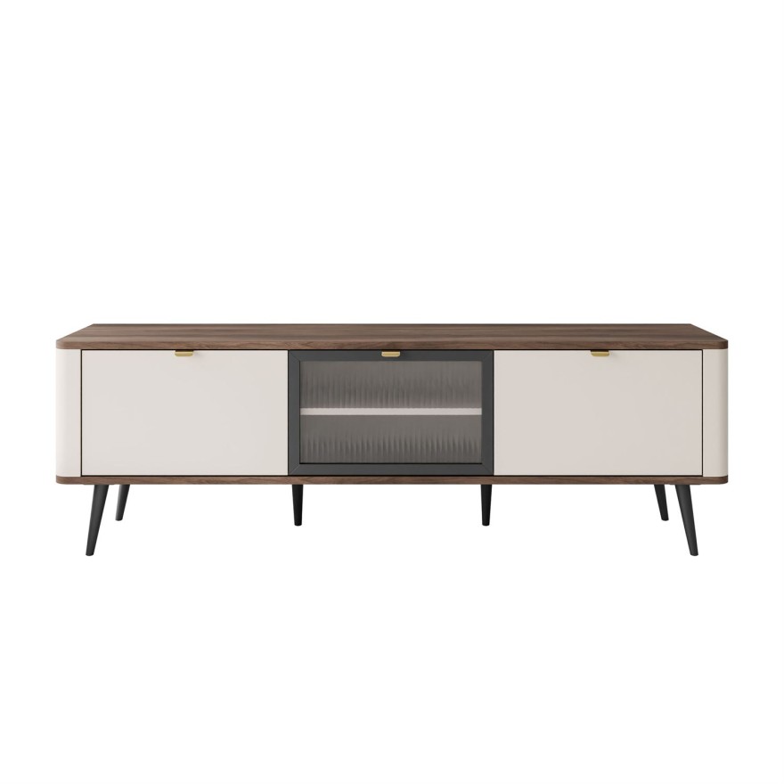 Szafka RTV AUTUMN 2D1W na wysokich nóżkach