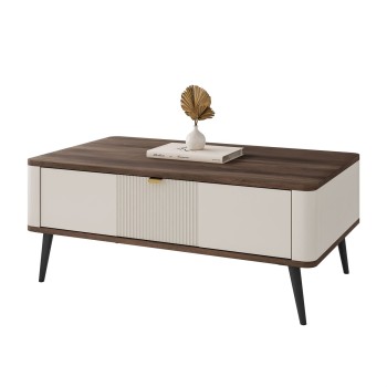 Stolik kawowy AUTUMN z zamykaną półką pod blatem