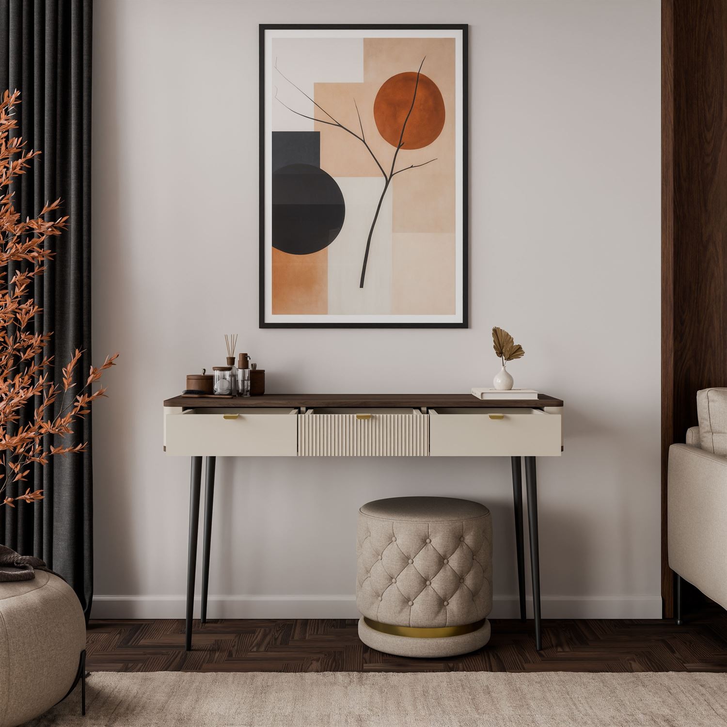 Konsola AUTUMN z szufladami