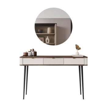 Toaletka AUTUMN z okrągłym lustrem