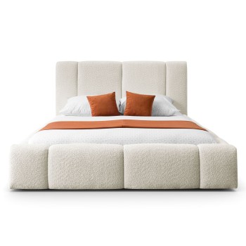 Łóżko tapicerowane ELENA z pojemnikiem na pościel