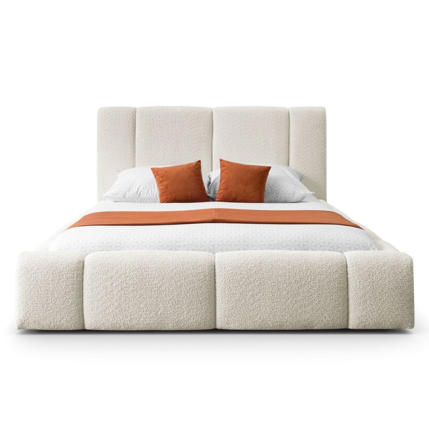 Łóżko tapicerowane ELENA z pojemnikiem na pościel